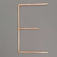 Copper Letter E handmade of recycled components by Emmet Bosonnet of Kopper Kreation in Dublin Ireland