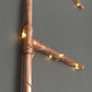 Copper Letter E handmade of recycled components by Emmet Bosonnet of Kopper Kreation in Dublin Ireland