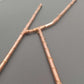 Copper Letter K handmade of recycled components by Emmet Bosonnet of Kopper Kreation in Dublin Ireland