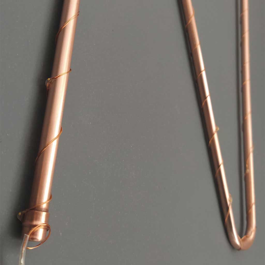 Copper Letter N handmade of recycled components by Emmet Bosonnet of Kopper Kreation in Dublin Ireland