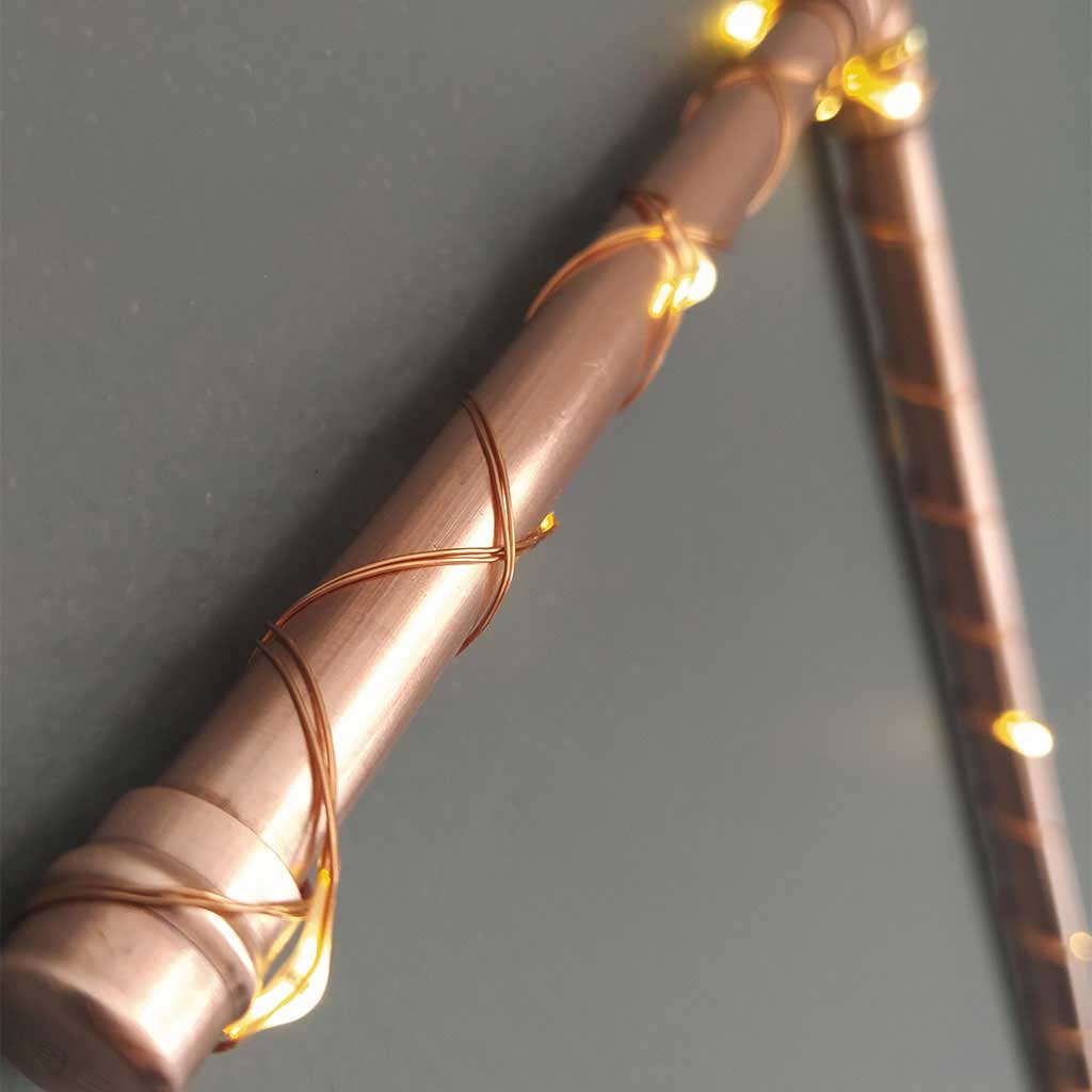 Copper Letter T handmade of recycled components by Emmet Bosonnet of Kopper Kreation in Dublin Ireland