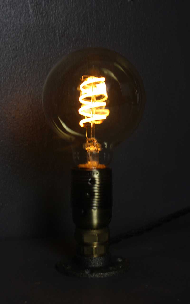 Flange-Lamp-with-LED-bulb-by-Emmet-Bosonnet-of-Kopper-Kreation-in-Dublin-Ireland
