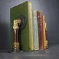 Industrial Book End Holders handmade of recycled components by Emmet Bosonnet of Kopper Kreation in Dublin Ireland