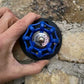 Industrial Coat Hook single blue handmade of recycled components by Emmet Bosonnet of Kopper Kreation in Dublin Ireland