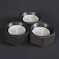 Iron Tea Light Holder x3 handmade of recycled components by Emmet Bosonnet of Kopper Kreation in Dublin Ireland