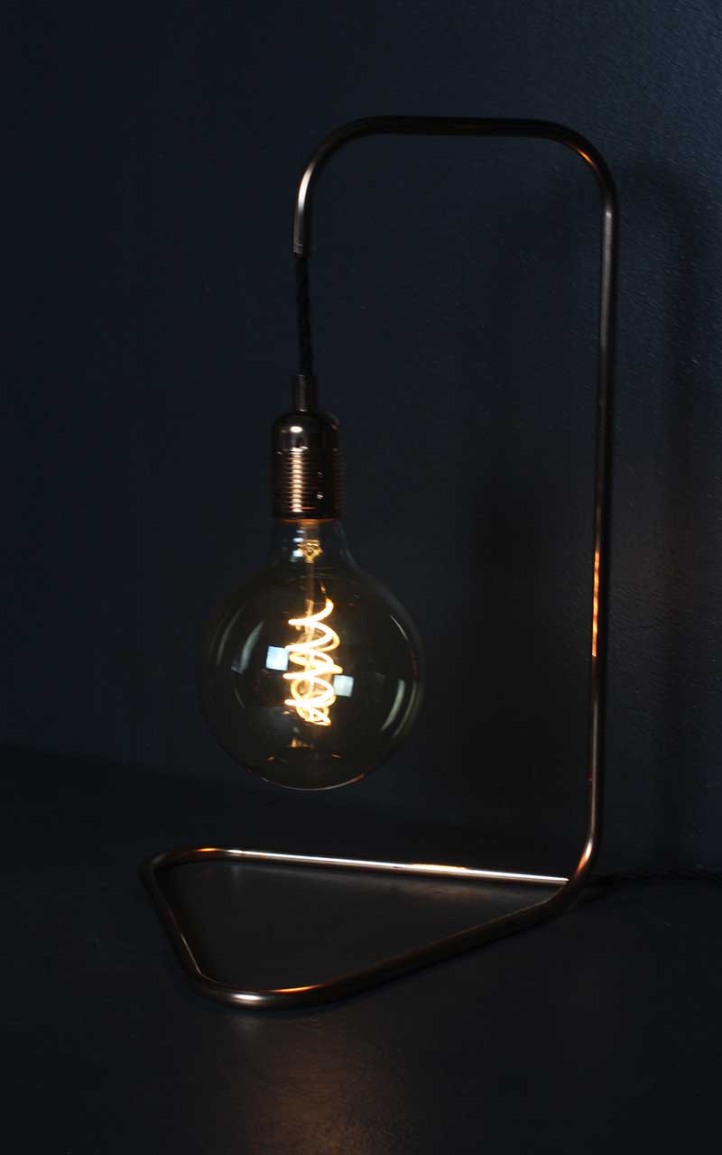 Large-Triangular-Based-Copper-Lamp-LED-bulb-by-Emmet-Bosonnet-of-Kopper-Kreation-in-Dublin-Ireland