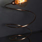 Spiral-Copper-Lamp-with-spiral-incandescent-bulb-by-Emmet-Bosonnet-of-Kopper-Kreation-in-Dublin-Ireland