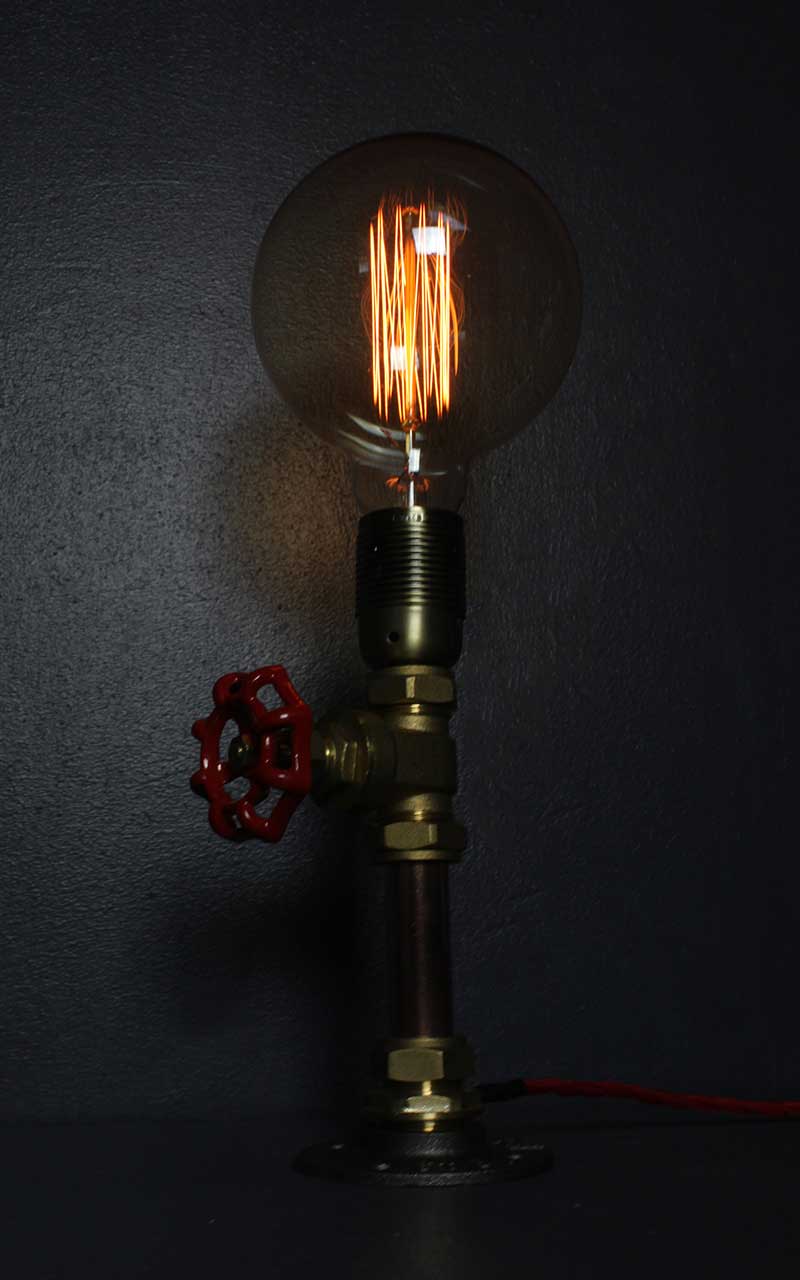 Valve-Lamp-with-straight-incandescent-bulb-by-Emmet-Bosonnet-of-Kopper-Kreation-in-Dublin-Ireland